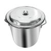Commercial Stainless Steel Stockpot with Lid, Perfect for Restaurants, Events, Stews, Community Associations, Kids' Groups, Large Bulk Dyein