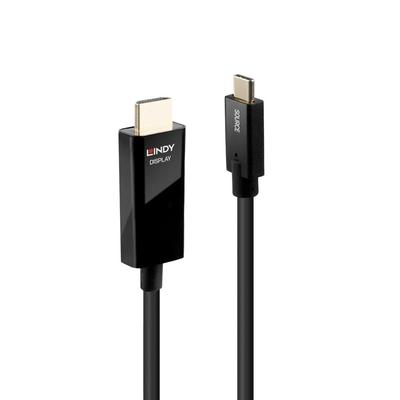 LINDY 3м USB 3.1 Type-C на HDMI 2.0 HDR Активный кабель-адаптер (Номер модели: 43293)