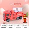 Children's Boys Garbage Truck Toy Set: Inertia Car & Fire Truck