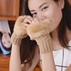 20201Pair Warmer Fingerless Gloves Women Winter Warm Gloves Hand Wrist Women Mitten Gloves