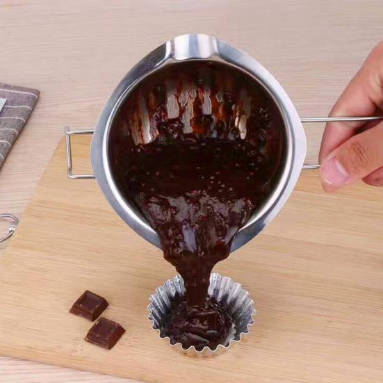 Нержавеющая стальная плавильная кастрюля для воскового мыла, шоколада, 400/600 мл, котел для плавления воска, самодельный гаджет для изготовления свечей и выпечки