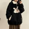 Oversize Sweatshirt for Women Cotton Pullover Fleece Thickened Loose Round Neck Casual Long Sleeve Top Sweatshirt