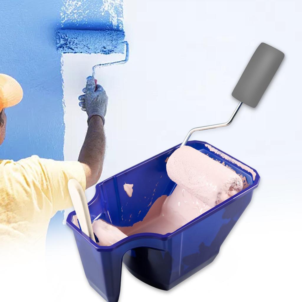 1Pcs Paint Tray Wall Brushing Paint Tool Set Roller Brush Holding Paint Cup Construction Tool DIY Furniture Paint Brush Holder