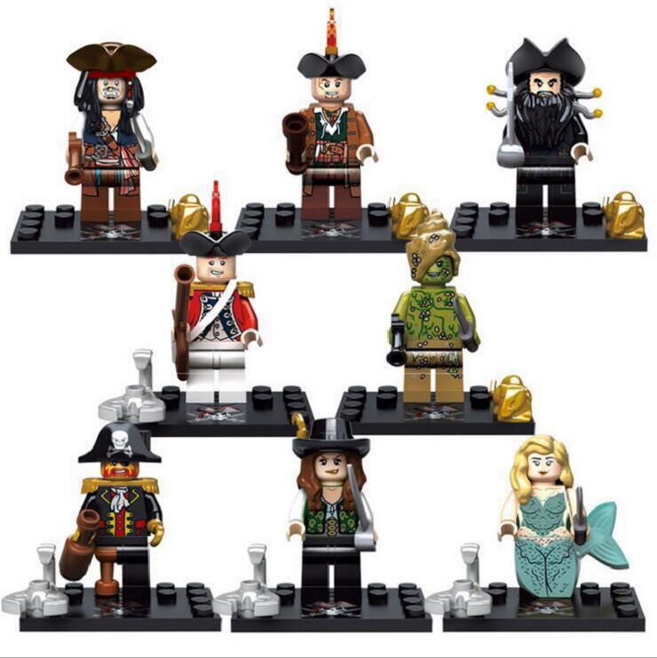KSZ515 KSZ518 KSZ719 KSZ722 Pirate Building Block Figurine Assembly Toy