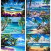 Новый 5D DIY алмазная живопись пейзаж Алмазная вышивка вид на море вышивка крестиком полная круглая дрель домашний декор ручной художественный подарок