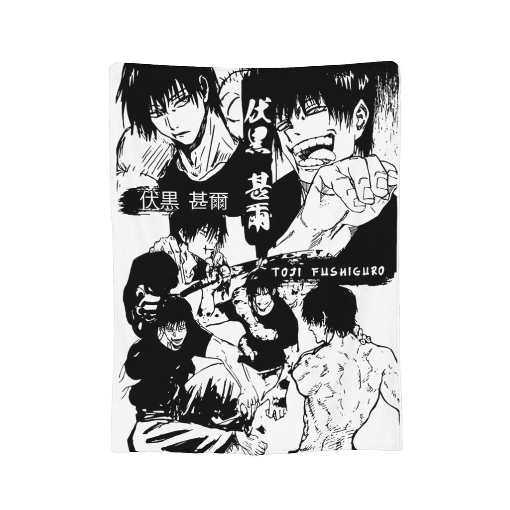 Jujutsu Kaisen Blankets Fleece Summer Air Conditioning Multi-function Lightweight Thin Throw Blanket Bedding Throws