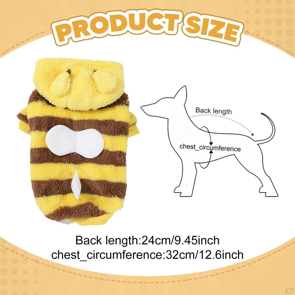 Dog Hoodie Sweatshirt Cosplay Sweater Breathable Clothing Clothes Winter Coat for Celebration