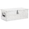 VidaXL Storage Box Silver 70x31x27 Cm Aluminium 152250