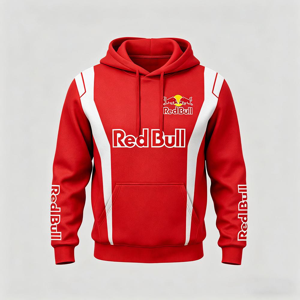 Мужская весенне-осенняя одежда для гонок Red Bull F1 и мотоциклистов, нишевый стиль Red Bull, новый стиль с принтом, длинный рукав