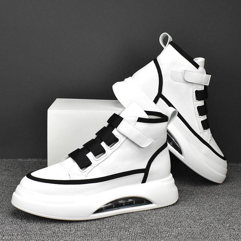 Luxury Spring and Autumn Men's High Top Soft Sole Comfortable Sports Shoes 2024 Breathable Fashion Versatile Casual Shoes