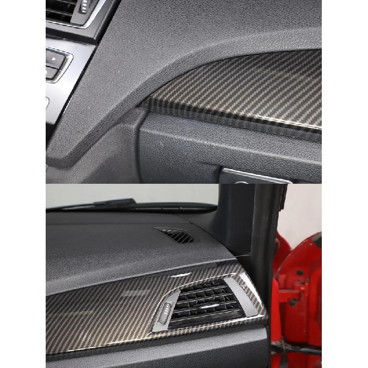 ABS Carbon Fiber Car Dashboard Side Air Outlet Panel Trim Cover For BMW 1 2 Series F20 F21 F22 F23 2012-2017 Interior Accessorie