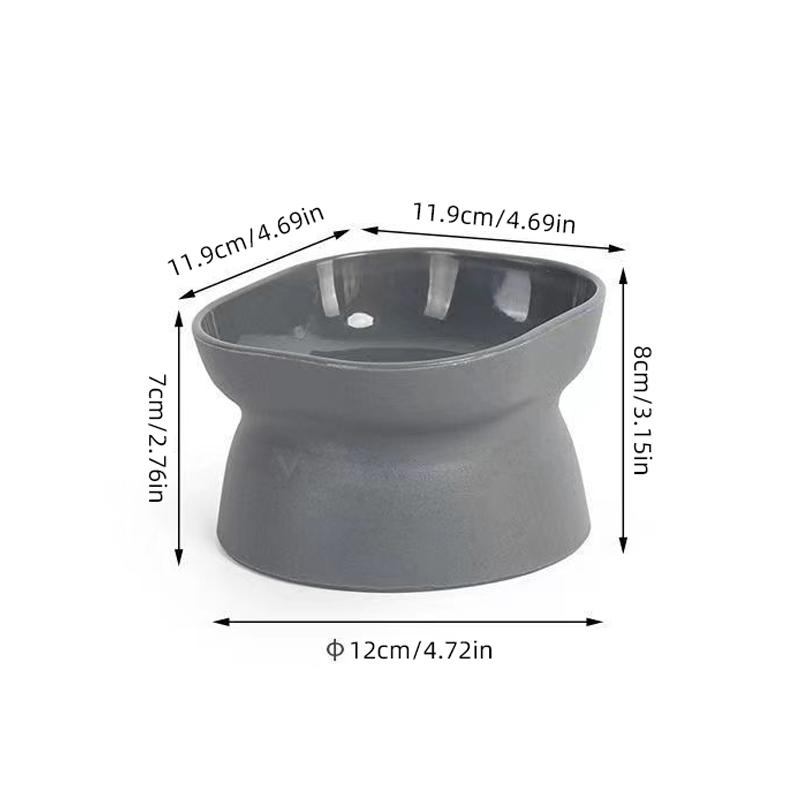 Миска для корма кошек и собак двойного назначения, приподнятая антирвотная кормушка для кошек Whisker Stress-Free Dog, пластиковые миски для кормления кошек