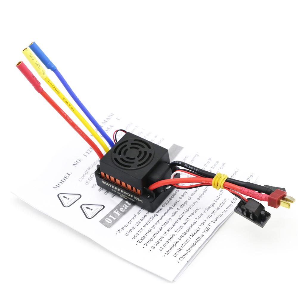 RC Motor Waterproof 3650 3100KV 3900KV 4300KV KV5200 Brushless Motor with 60A ESC Program Card Combo for 1/10 RC Car Truck Toy