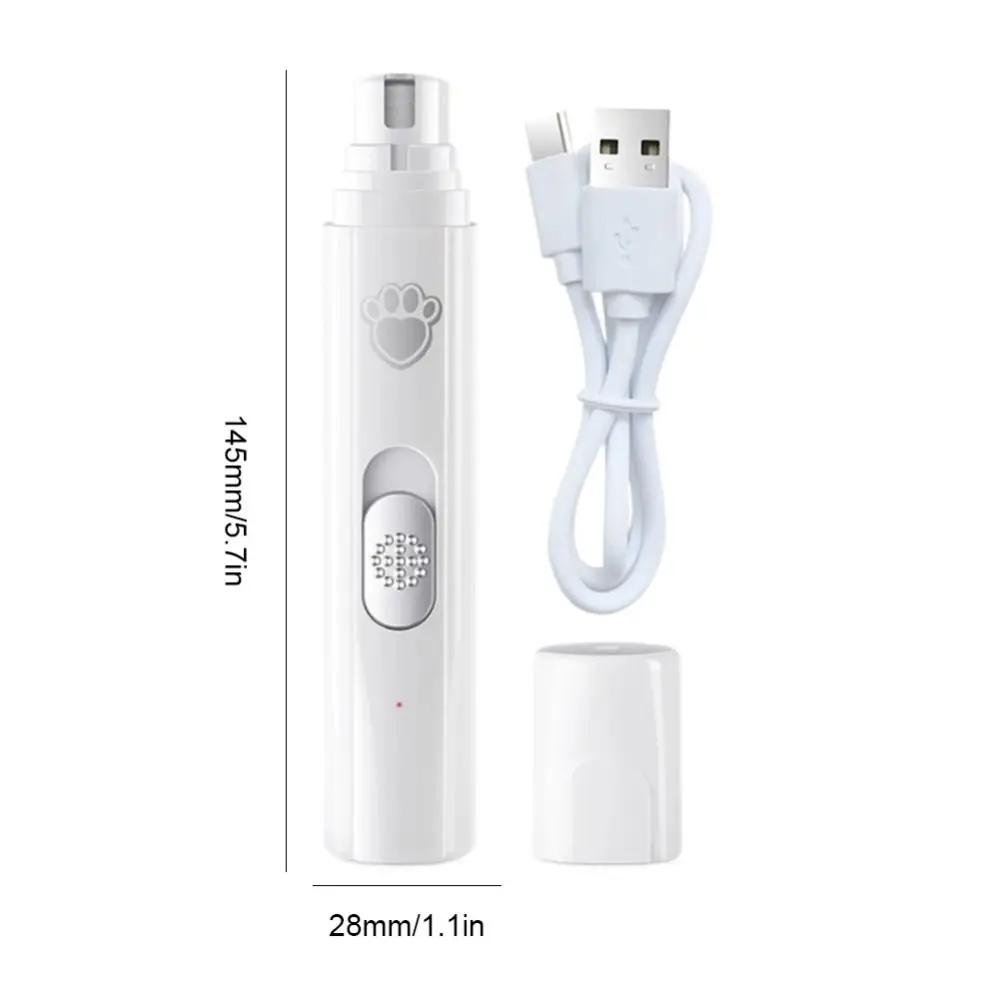 2 Speed Pet Electric Nail Clipper Low-Noise Safe Pet Nail Trimmers USB Rechargeable Durable Pet Nail Grinder Small Medium Puppy