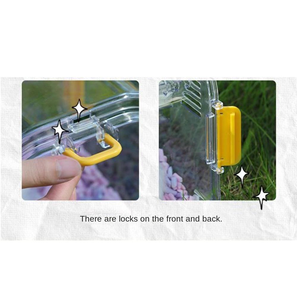 Portable Travel Hamster Carrier Breathable Small Animal Carry Case Outdoor Hamster Box  Ferrets