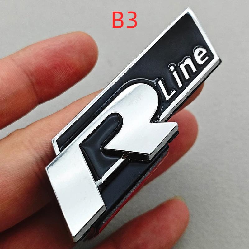 3D Металлический Логотип Автомобиля R RLine Эмблема Значок Наклейка Аксессуары