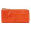 Длинный кошелек на молнии из натуральной кожи оранжевый [Дакота] L-образной формы женский DA-30274-34