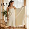 Absorbent Towel for Quick Dressing Cotton Jacquard Bath Women, 31.5" x 59" Super Thickened Spa Sensitive Skin Wrap, Soft Dry Wrap Daily Use
