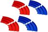 TAMIYA Mini 4WD Special Limited Japan Cup Junior Circuit Curve Set of 4 Each 69578 (Blue/Red) (Mini 4WD)