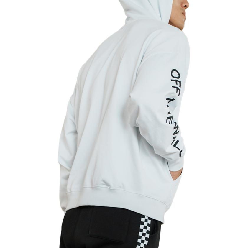 Vans FW22 Принт логотипа с капюшоном и завязками, унисекс, толстовки, белые VN00090UWHT