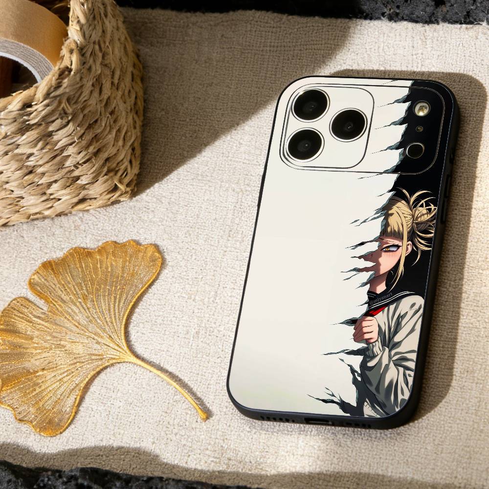 Чехол для телефона T-Toga himiko Для iPhone 17, 16, 15, 14, 13, 12, 11 X XR Plus, Другие Мягкий Черный Чехол