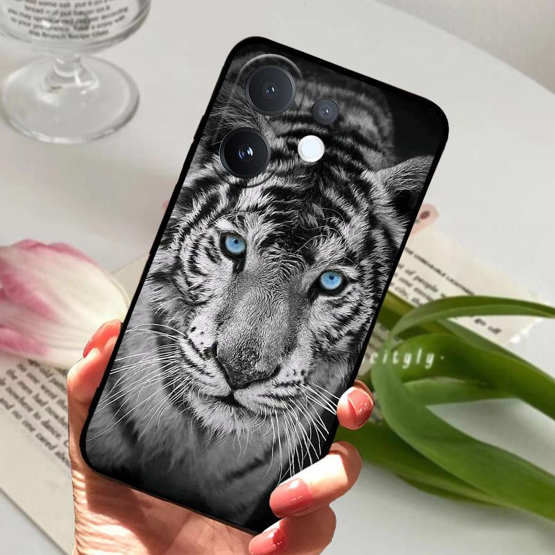 For VIVO V60 T4Pro 5G Case Cool Wolf Lion Painted Silicone Soft TPU Phone Cover Coque For VIVO T4 Pro VIVOV60 Back Bumper V2510