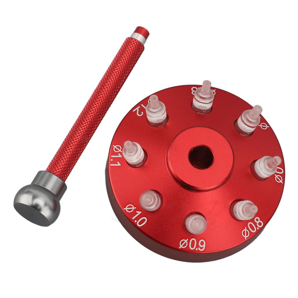 Инструмент для установки стрелок часов, стальной, с 8 насадками для установки, для часовщика