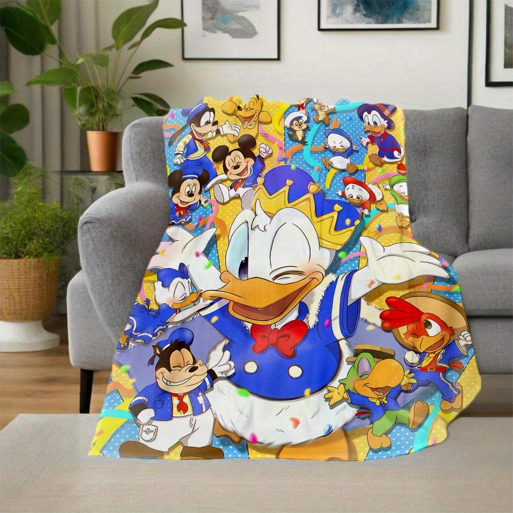 1pc, Donald Duck & Friends Blanket Soft Throw for Room Decor, Perfect Gift, Living Room, Travel, Camping