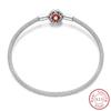 Real 925 Sterling Silver 17-20CM Butterfly Pet Ocean Starry Sky Original Bracelet Fit for Wedding Fine Jewelry DIY Making