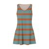 Women's Casual Print Summer Bohemian Beach Dress With Pockets V Neck Tank Dress