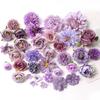 Purple Artificial Flowers Heads Silk Fake Flowers for Home Decor Party Wedding Decoration Garlamd DIY Craft Gifts Accessories
