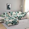 1Pcs Sofa Cover for Armrest Corner Sofa Plantain Leaves Elastic Slipcover for L-Shaped Sectional Sofa Dustproof