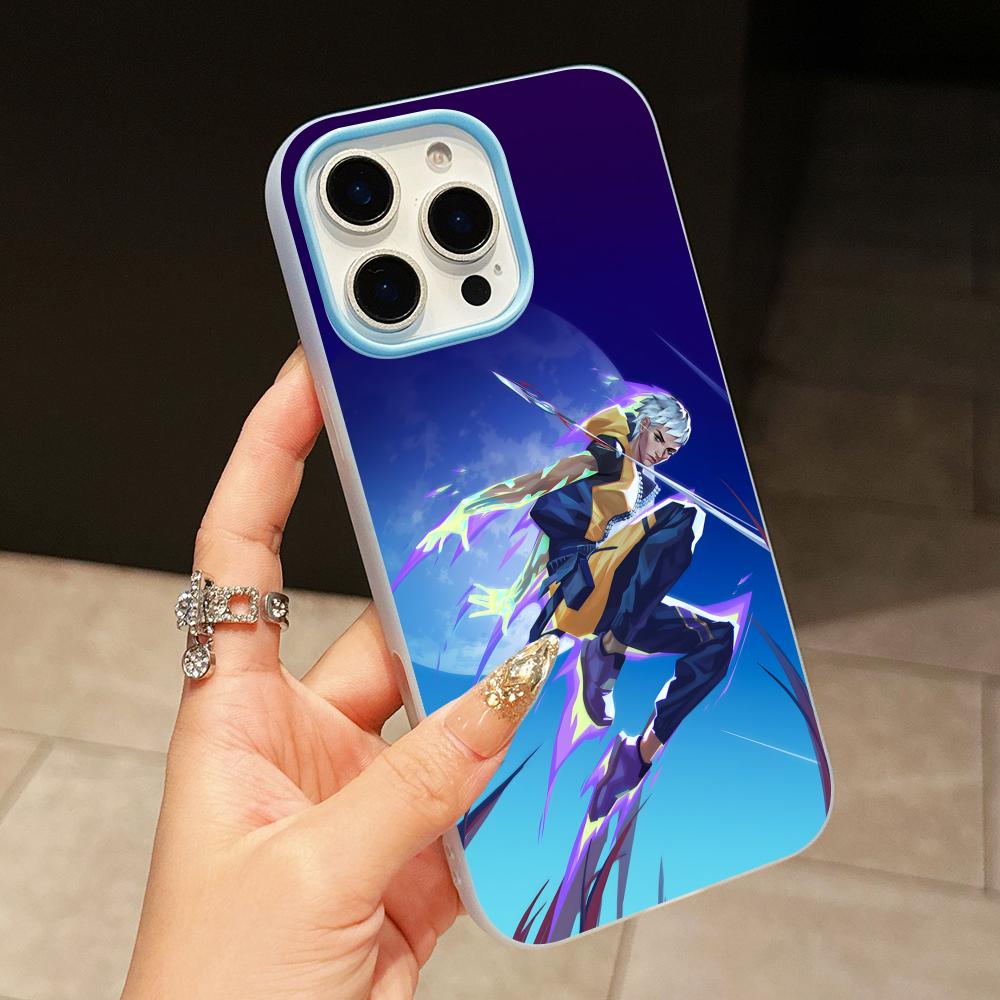 Valo Waylay Phone Case for iPhone 17 16 15 14 13 12 11 Air Pro Max Plus Jelly Double layer Light Blue Cover