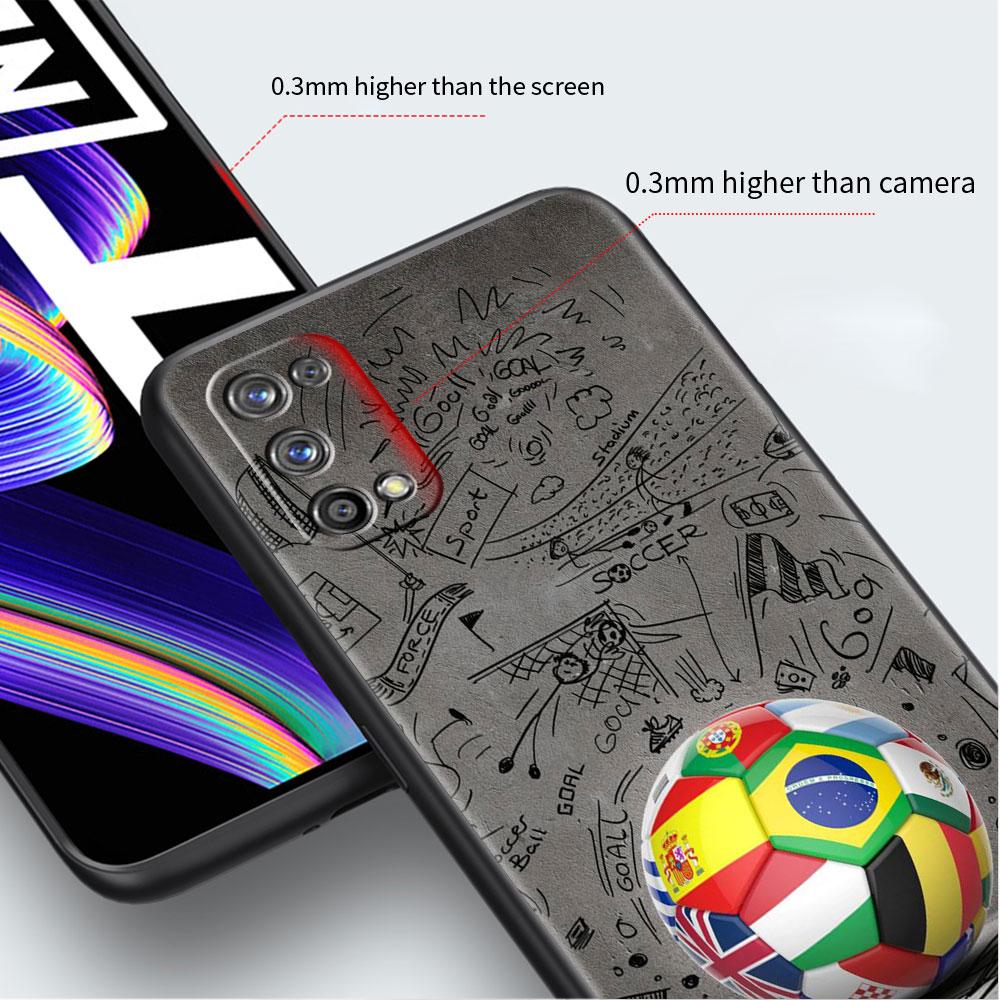 Мягкий чехол для Oppo Realme 8 C21Y C21 GT Neo 2 Pro 3 7 9 Pro 8i 6 C11 9i C35 C15 Master C12 C3, чехол для телефона Football Funda