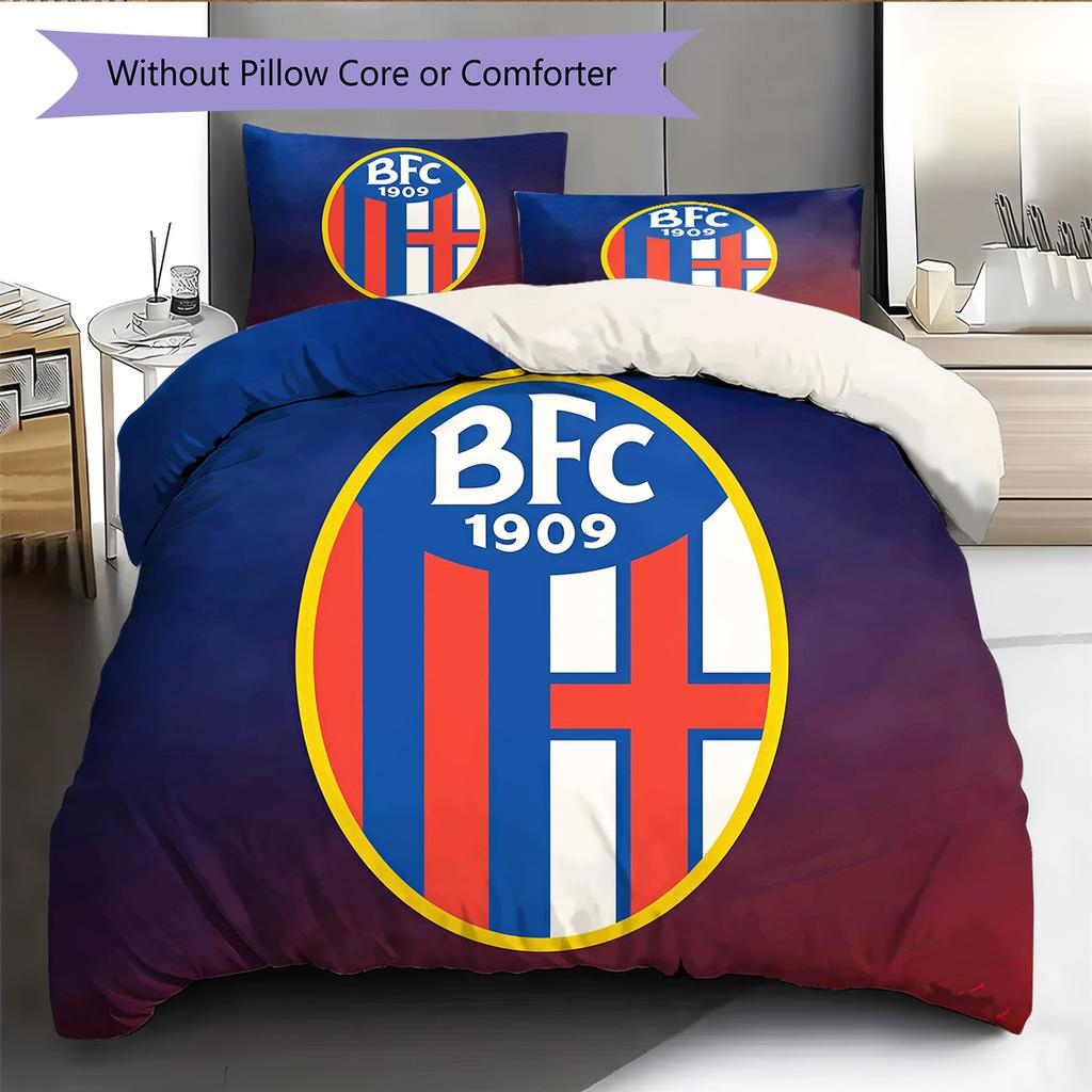 Bologna2 Pattern Bedding Quilt Set Home Decoration Gift (1 * duvet cover + 2 * pillowcase without core)