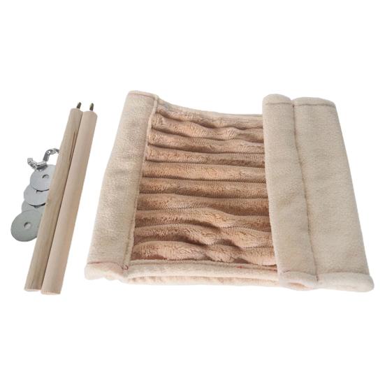 Гамак для хомяка, двухслойный, подвесной, устойчивый к укусам, удобный, мягкий на ощупь, сохраняет тепло, большое пространство