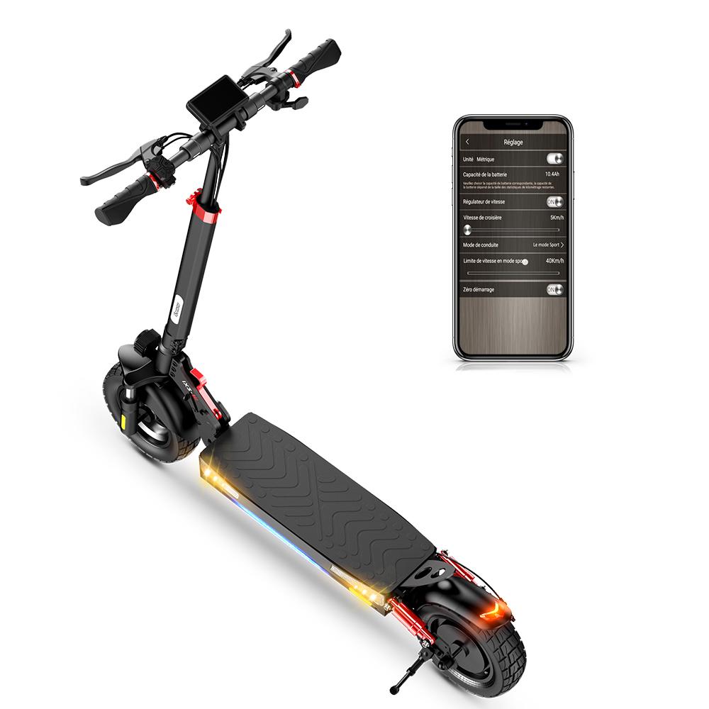 iScooter IX3 10" Electric Scooter 40KM/H Off-Road Tire 800W Motor 48V/10Ah Battery For 40KM Range,App Control