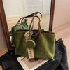 Large Capacity Suede Bag Women's Autumn and Winter Versatile Casual Shoulder Bag Class Tote Bag