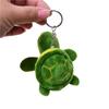 Cartoon Design Sea Turtle Women Key Holder Tortoise Pendant Korean Style Key Buckle Plush Key Chain