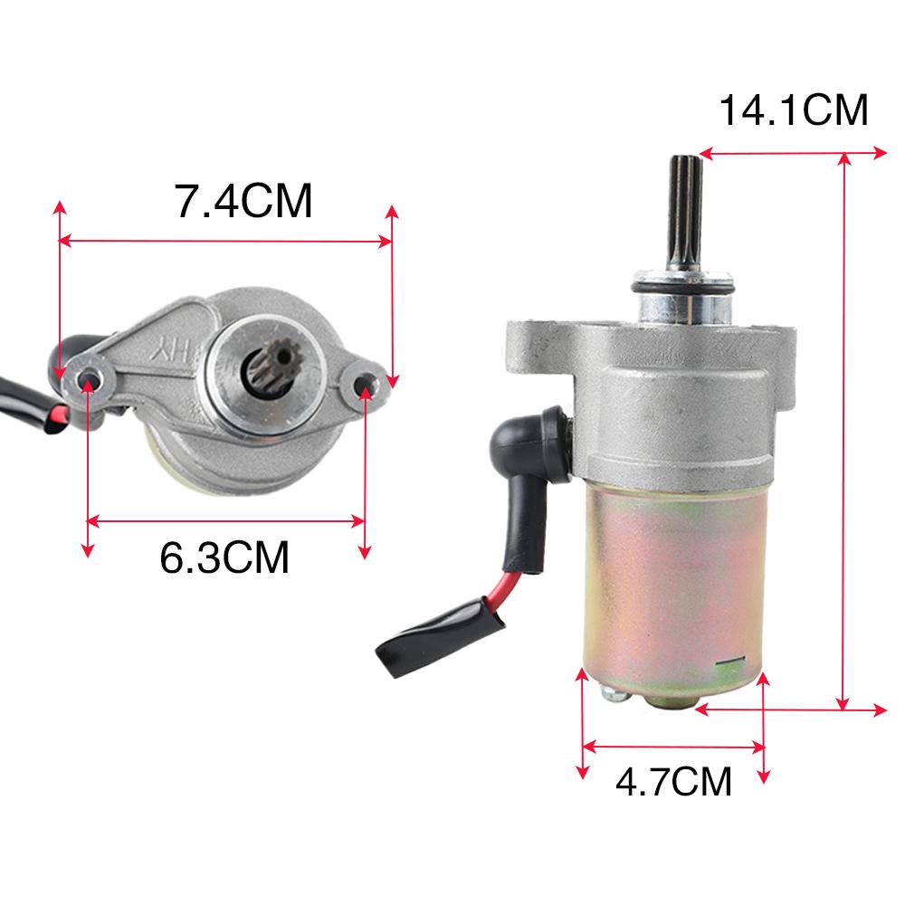 For Yamaha Crypton 110 Crypton T110 CRYTON 105 Motorcycle High Quality Engine Starter Motor Assembly 9 Teeth Gear With Cable