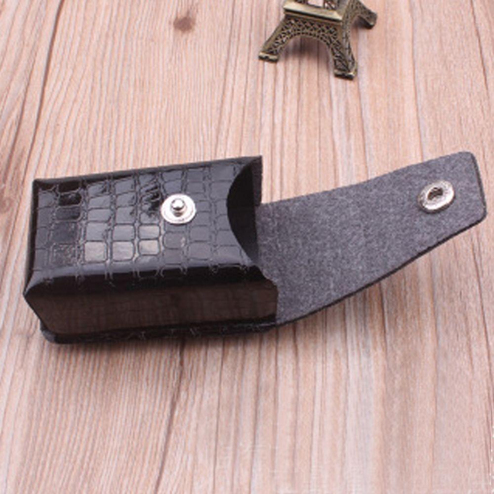 Snap Box Faux Leather Clipped on Belt Spectacle Case Eyeglasses Case Glasses Box Eyewear Case