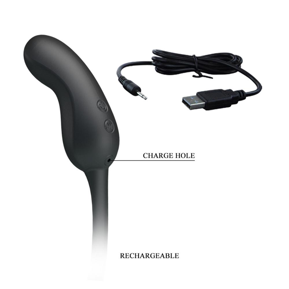 Эластичный силиконовый рукав для члена, 7 режимов вибрации, перезаряжаемая анальная пробка, эротические игрушки для мужчин