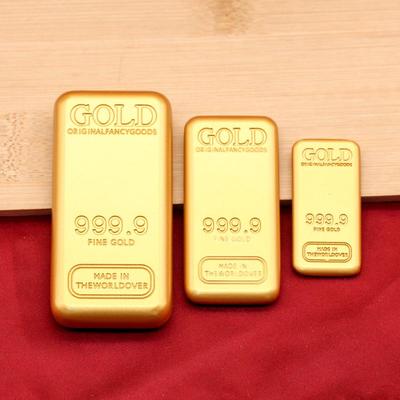 Высококачественный solid-песочный золотой имитационный слиток-украшение для дома или в подарок