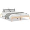 VidaXL Cadre de lit extra long sans matelas 140x220 cm bois massif pin, lit, meuble de chambre, lit en bois, lit double, 852420