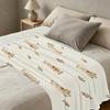 Soft Cozy Hemmed Flannel Throw Blanket, Cute Bear Series for Sofa Napping, Home Decor, Christmas & Halloween