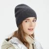 Женская вязаная шапка из 100% шерсти, теплая осенне-зимняя шапка Gorra Invierno Mujer для женщин, уличная повседневная сомбреро De Mujer