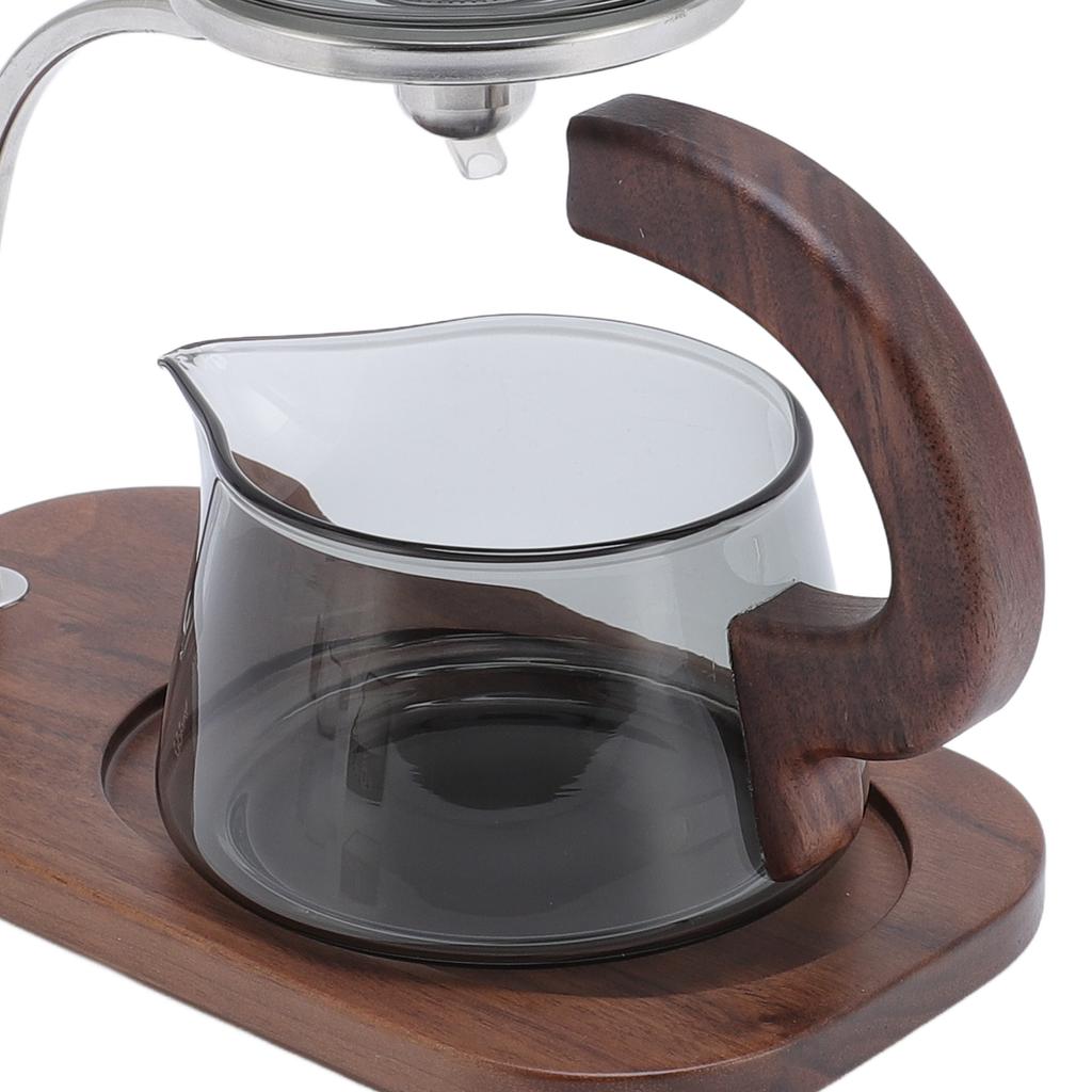 Стеклянный чайник с крышкой и подставкой, магнитный фильтр для разделения воды, чайник для чая Kungfu для дома