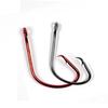 20pcs High Carbon Steel Fishing Hook 7381 Black Red Color Fishhooks Size 2/0 3/0 4/0 5/0 6/0 Saltwater Sport Circle Fish Hooks