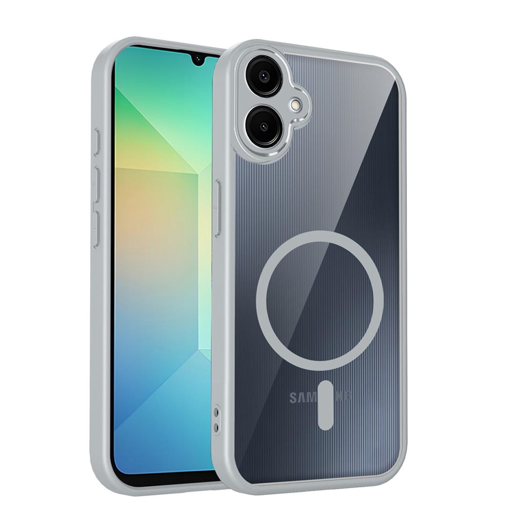 KEYSION Прозрачный магнитный чехол для телефона Samsung A07 5G A06 Силикон+ПК HD Clear Ударопрочная задняя крышка для Galaxy A06 A07 5G