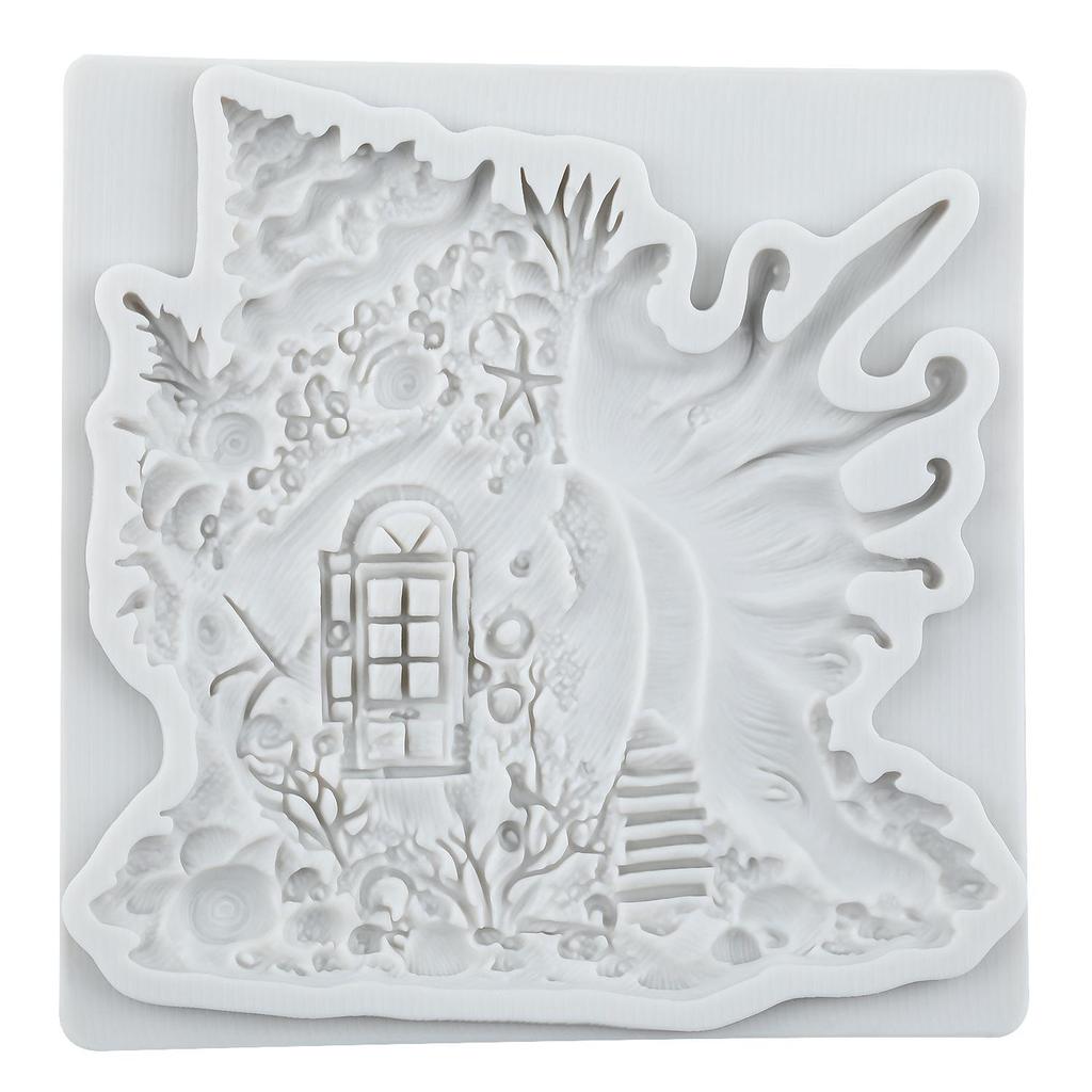 Conch Silicone Mold Conch House Fondant Molds Cake Decorating Tools Cupcake Topper Candy Resin Clay Chocolate Gumpaste Mold